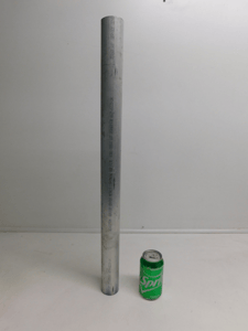 Aluminum Round Bar, 2" diameter x 27.25" L, Never Used
