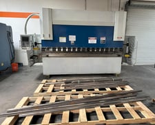 200 Ton, Ermak #CNCHAP-12x220, hydraulic press brake, 12' overall, 124" between housing, 3.9" stroke, 2-Axis