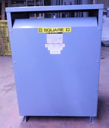 225 KVA 480 Primary, 208Y/120 Secondary, Square D EE225T3H transformer, class AA type SO, 1 yr warranty