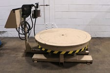 6000 lb. Press Room Eqpt #PRPD-6060A, pallet uncoiler, 60" outside dimensions, 23 RPM
