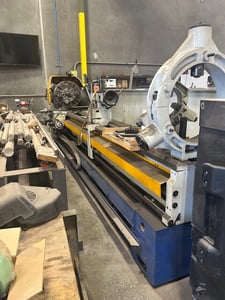 28" X 160" Summit #28x160b Engine Lathe, 19.6" swing over cross slide, 4" bore, 20-1250 RPM, D1-8 nose, 15