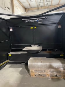 Miller Performarc #PA1500SW, Robotic Welding Cell, Dual Robot, 108" rotation diameter, w/ Reamer, ICE cooled