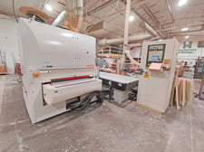 DMC #Unisand-K, 2-station Sander, 43" width, 1/64"-6-5/8" thickness, 3.4-18 m/mm belt, 2007