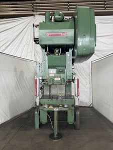110 Ton, Bliss #C-110, OBI press, 4" stroke, 18" Shut Height, 4" adjustment, 50-100 SPM, 42" x27" bed, 1977
