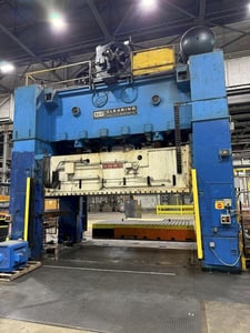 Image for 500 Ton, USI-Clearing #S4-500-186-108, straight side double crank 4 point press, 12" st, 48" Shut Height, 20-60 SPM