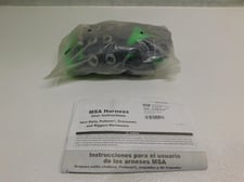 MSA #10148516-SP, Workman Safety Harness, Extra Large, Green, new