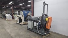 3" Hartig Extruder, 4 barrel zones, 24:1 L/D ratio, 75 HP, 3.25" L x 3" width feed throat, 2019