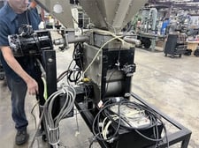 Maguire #WSB-220, 2 component gravimetric blender, screw feeder, stand on casters