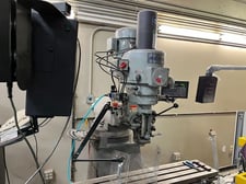 Acra #LCM-50, vertical mill, 9" x50" table, 3 HP, 38" X, 12" Y, 5" Z, 2-Axis Newall digital read out, power