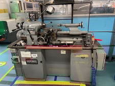 11" x 18" Hardinge #HLV-H, precision lathe, 5" 3-jaw chuck, 1-1/4" hole, 125-3000 RPM, Acu-Rite 2-Axis