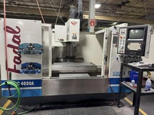 Fadal #4020HT, CNC vertical machining center, 21 automatic tool changer, 40" X, 20" Y, 20" Z, 7500 RPM, CT40