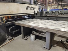 40 Ton, Whitney #3400XP, combo plasma/turret punch, Siemens 840DI Control, HT-2000 plasma cutting system, 2008