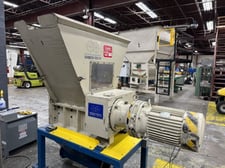 Shred-Tech #ST-20, Dual Shaft Shredder, 12" x 26" chamber, 20 HP, 40 x 5/8" cutters w/ wipers, 460 V., 8"