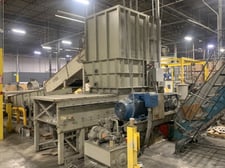 Republic-Lagun #RZL52-200-S-15-3-80-D, Shredder, 52" width, 15" diameter water cooled rotor, 80" hydraulic