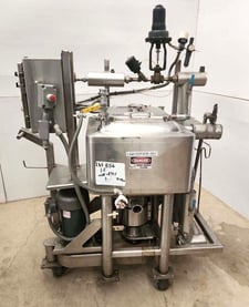 Walker, 25 gallon jacketed liquifier, 150 psi @ 350&deg;F, portable frame w/ Control panel