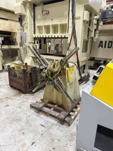 2000 lb. Littell #20-12, centering reel, 8" width, 60" outside dimensions, 15"-20" ID
