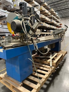 Pertici #Univer-400-IP, double end miter saw, 3 HP, 350mm blade diameter, 30mm bore, 2004