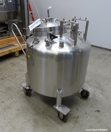Lee Industries #250LDBT, Pressure Mix Tank, 250 Liter, 316L Stainless Steel, vertical, 30" diameter x 19"