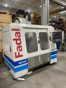 Fadal #VMC3020VHT, CNC vertical machining center, Siemens Sinumrerik 840D, 30" X, 40" Y, 24" Z, 10000 RPM, 24
