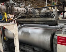 Battenfeld, Gloucester, horizontal sheet line, 56" wide, Proface touch screen, 480 V.