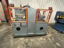 CDS #CCH60-8V-L, Cleated Belt Puller, 8" x 60", 0.35-21 FPM, 2/2 HP dual ABB AC dr, LR, pneu open/close, 460