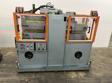 CDS #CCH60-8V-L, Cleated Belt Puller, 8" x 60", 0.35-21 FPM, 2/2 HP dual ABB independent drs, LR, pneu