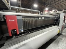 Mitsubishi #ML3015EX-Plus Co2, laser cutter, Mitsubishi ML45CF-R 4500 watt resonator, 2017