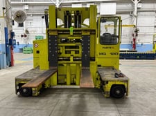 25000 lb. Hubtex #MQ-120, Electric Side Loader w/New Battery, 120.1" lift height, 18.8 HP, 2016