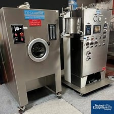24" Vector Hi-Coater #HC48/60, Stainless Steel, control panel, 460V, S/N HCT-208-43682, spray guns, 1993