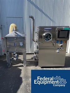 12" OHara #LCM, Coating Pan, 8" and 12" pans, 240 volt, serial# 3921, spray guns, 2008