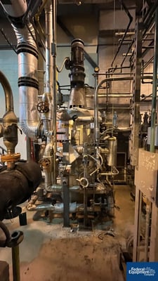 67 sq.ft. GEA Canzler Thin Film Evaporator, 904L Stainless Steel, 3.2/16 Bar, 6.3 Sq Meter, 1997