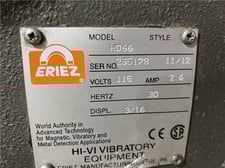 11" wide x 3' long Eriez #HD-66, Vibratory Feeder, 115 V