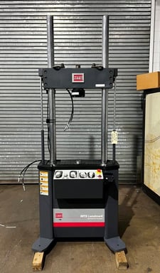 22 KIP (100kN) MTS #370.10, Landmark Fatigue Testing Load Frame, 2 Column, 21" between columns
