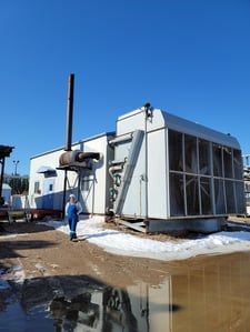 1895 HP Geminis #E-604, reciprocating compressor, 1895 HP @ 1000 RPM, Caterpillar G3606, 3-stages, 2003