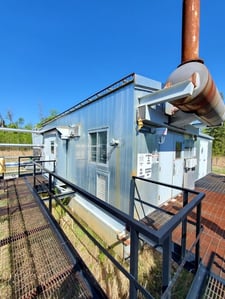 637 HP Ariel #JGJ/4, reciprocating compressor, 3-stages, 637 HP @ 1800 RPM Caterpillar 3412, 2001