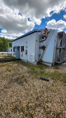 725 HP Ariel #JGK/2, reciprocating compressor, 2-stages, Waukesha F3521GL, 1991