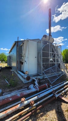 738 HP Ariel #JGR/4, reciprocating compressor, 2-stages, Waukesha F3521CSIU, 1987