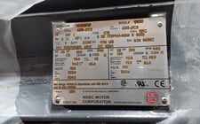 200 HP 1790 RPM Nidec, Frame 447T, TEFC, continuous duty, 1.15 service factor, 460 Volts