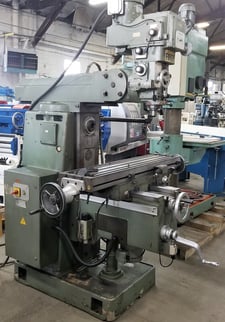 First #LC20VHS, horizontal/vertical milling machine, 10-1/4" x51-3/16" table, 3 HP, pendant Control