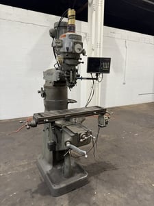 Bridgeport #Series-I, vertical mill, 9" x42" table, 1.5 HP, 7" riser, chrome ways