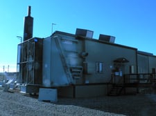 Tale Geminis #D604D, reciprocating compressor, 4-stage, Caterpillar G3512 engine, Air-X-Changer 144-EH