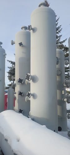 24" Sour Vertical Separator, 3-phase, 1480 psi, 2019