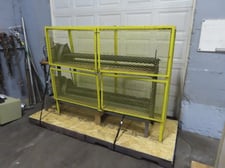 60" Jar rolling mill, 2-tier, 2-drives, 2.5" x 60" long rolls, (2) 1/2 HP gear reduced drives