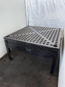 Acorn welding table w/ stand, 60" x 60" x 36"
