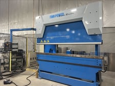 125/160 Ton, Finn-Power #B125-3060, 6-Axis CNC press brake, 10.3' overall, 100.3" between housing, 2002
