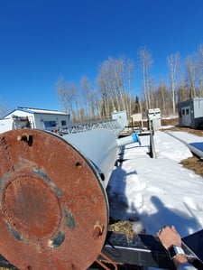 8" x 34' Swatech, self supported flare stack