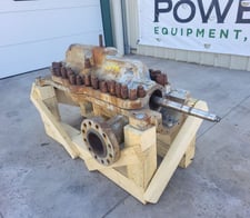 370 GPM @ 2848' TDH, Ingersoll-Rand #3x10DA-8, horizontal multi-stage centrufgal pump, complete