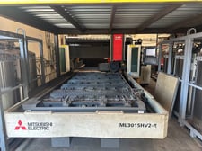 Mitsubishi #ML3015HV2-R, 3 axis laser cutter, 4500 watts, 5' x10' table, 122.04" X, 61.02" Y, 11.8" Z, 1970"