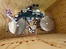 Pack Leader #ELF-50, jar side labeler, 17-25 containers/min, 6.3" width containers, 6" width conveyor, 10"