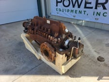 Union #4x6, horizontal multi-stage centrufgal pump, clock wise rotation, complete